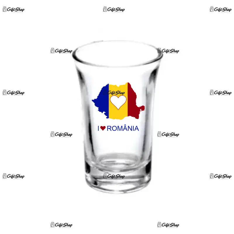 I love romania harta, pahar shout, model 59b